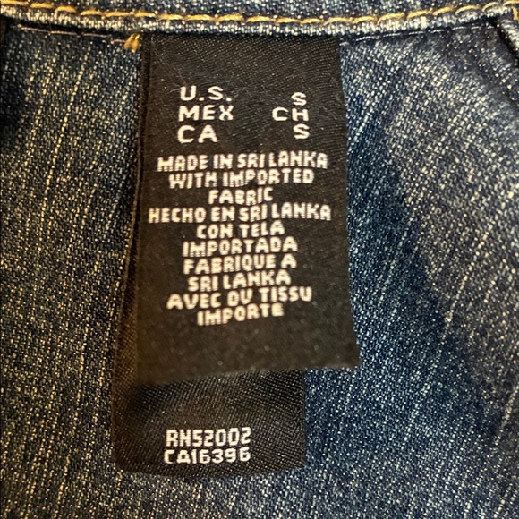 Axcess Blue Button Down Jean Jacket - Picture 12 of 14